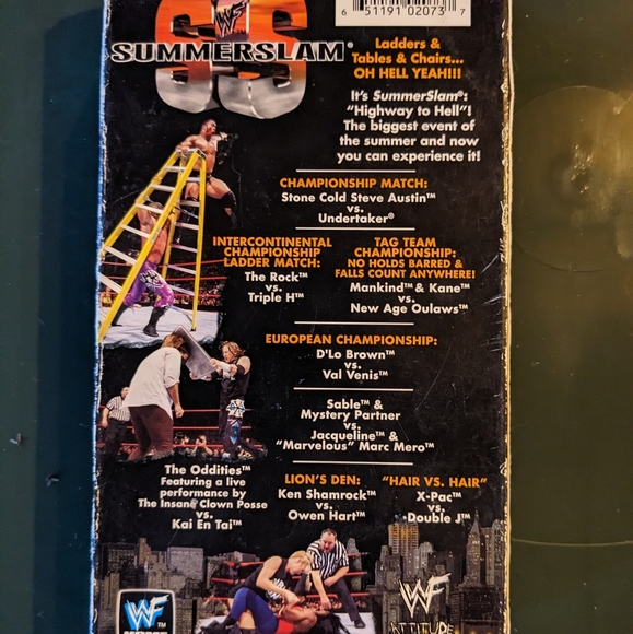 WWF Summer Slam '98 VHS "Highway to Hell" - Picture 2 of 3